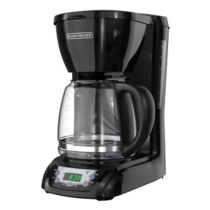 12 Servings Programmable Coffeemaker Black